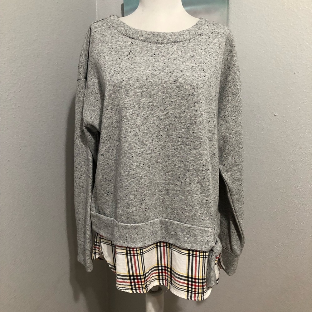 Izod Multicolor Plaid Shirt Size L